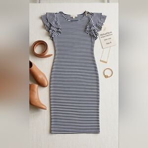 Striped Black and White Dress